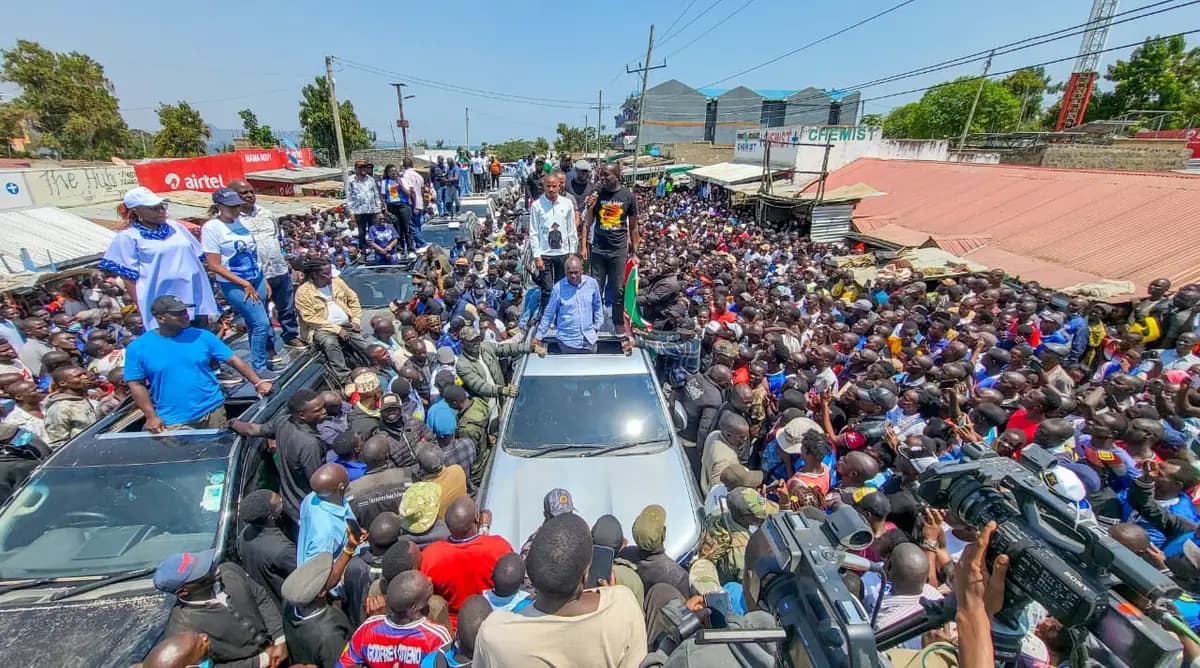 Linda Mwananchi rally in Homa Bay County