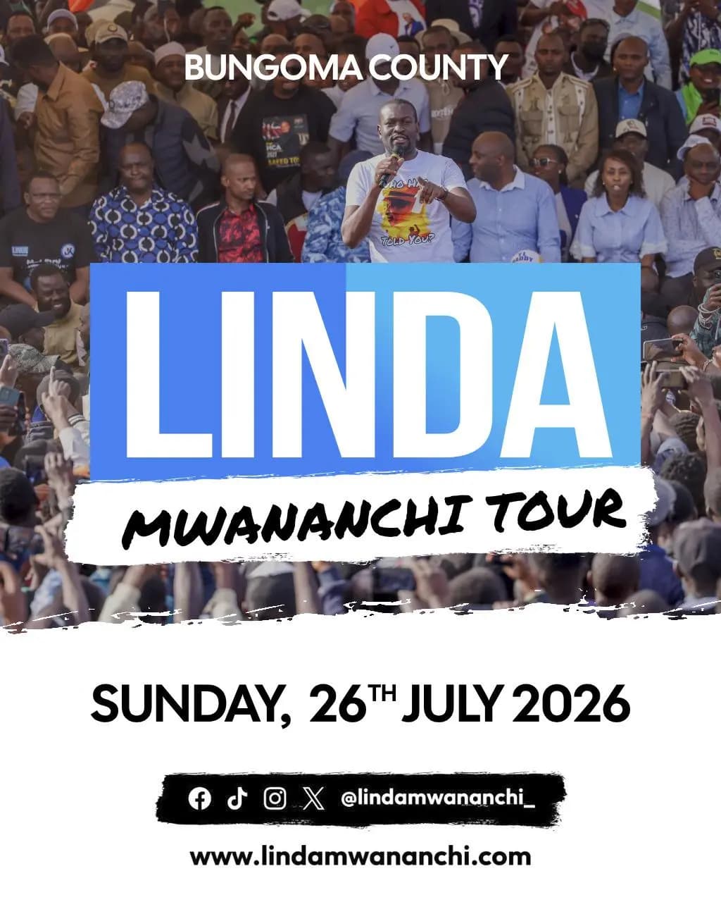 Linda Mwananchi Tour Bungoma County poster