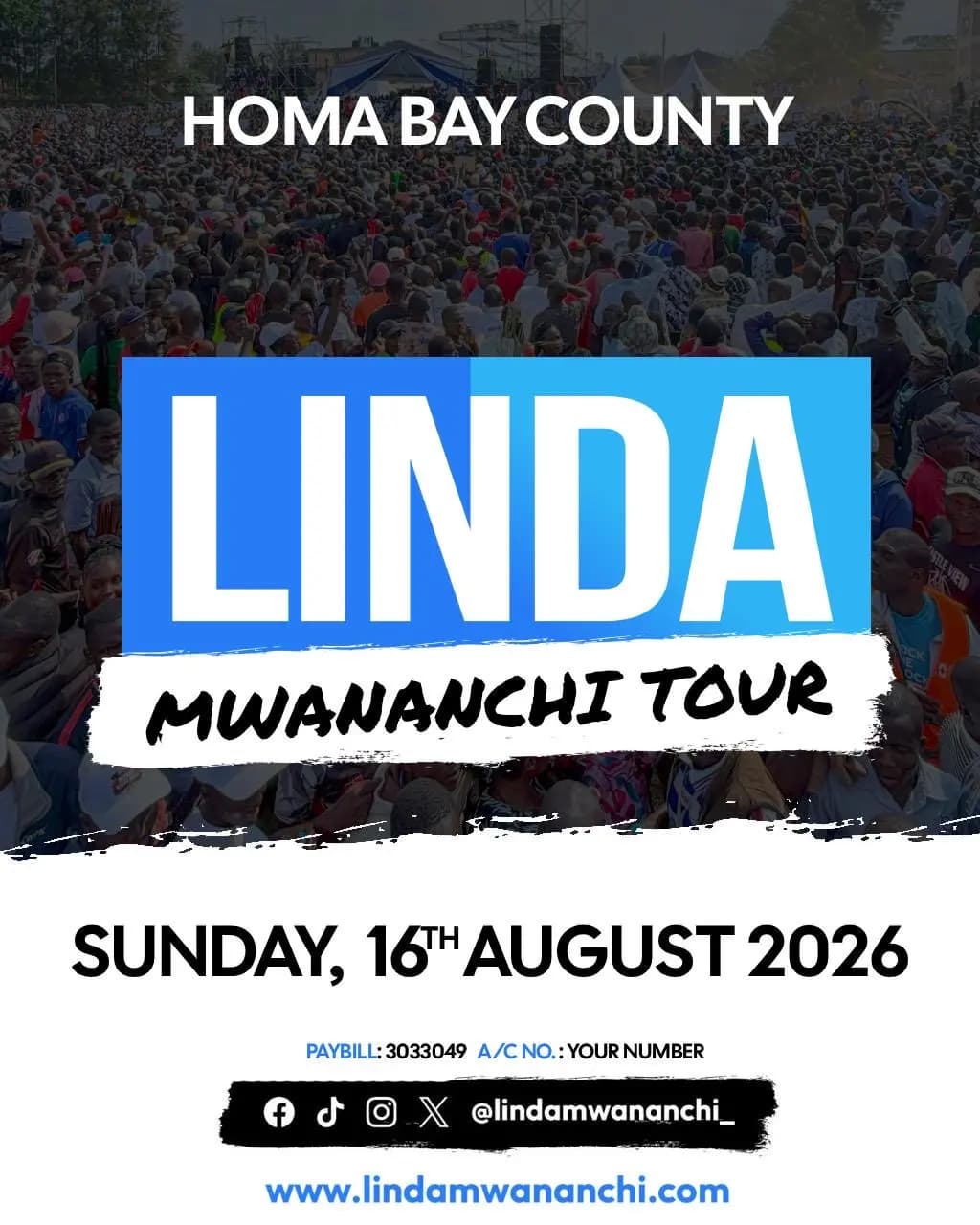 Linda Mwananchi Tour Homa Bay County poster